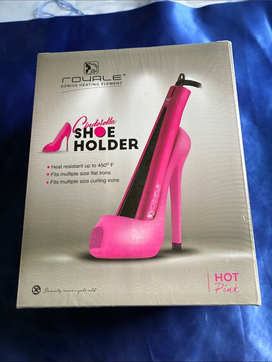 Accessories - Cinderella Hot Pink Shoe Holder for Flat & Curling Irons